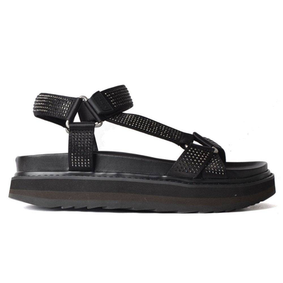 Ugo strass t-bar sandal, Black, medium