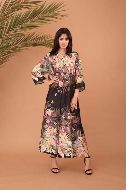 Delina print dress-null