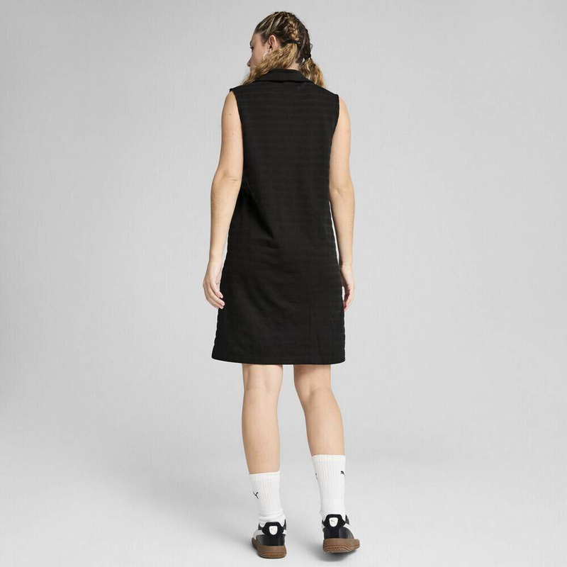 Essentials elevated relaxed structured sleeveless dress-null