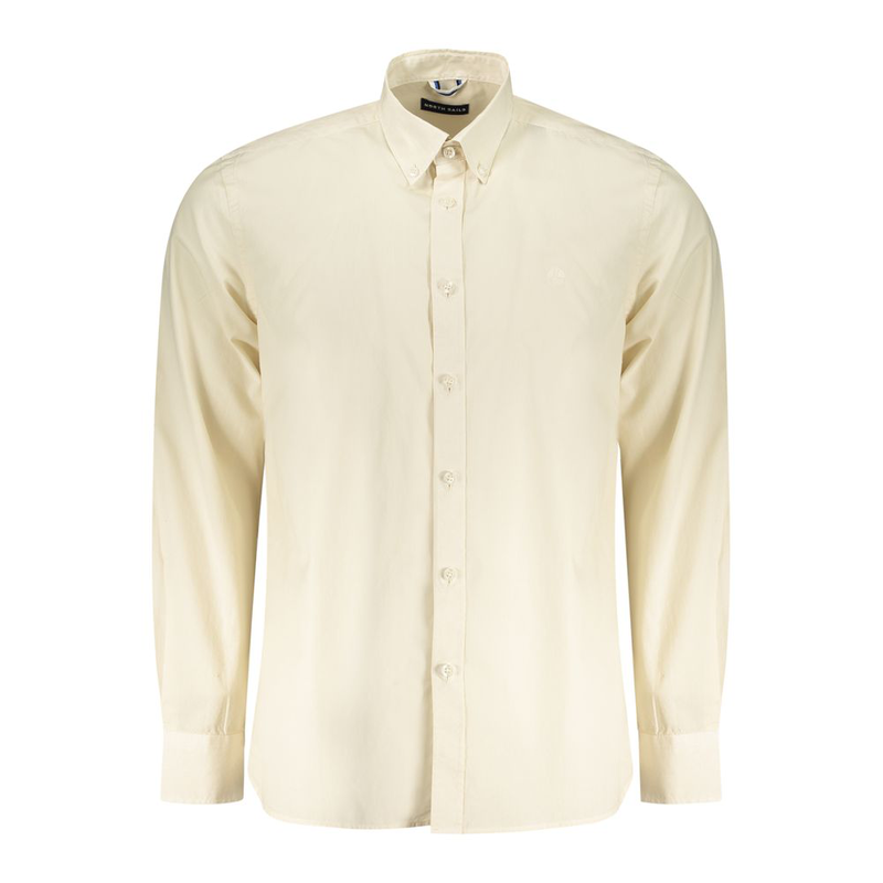 Beige cotton men shirt-null