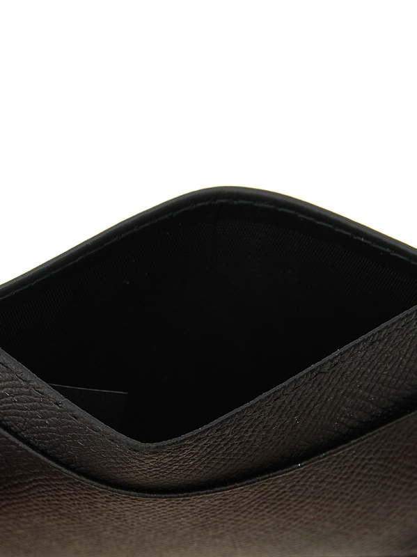 Black calfskin cardholder-null