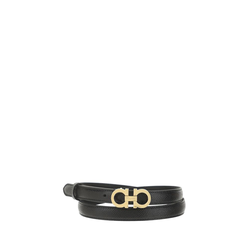 Brown calf leather bos taurus thin belt-null