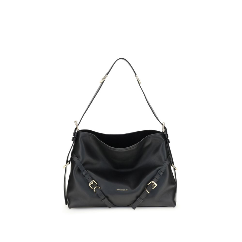 Black calf leather bos taurus handbag-null
