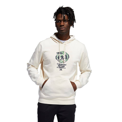 Connected through sport graphic hoodie, White, medium