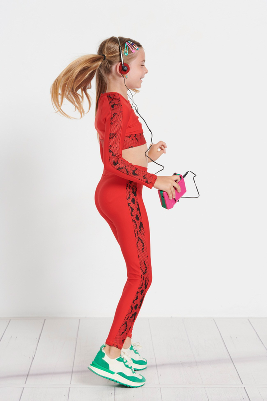 Bdtk kids girls material highwaist leggings 4/4 (1232-703806-null