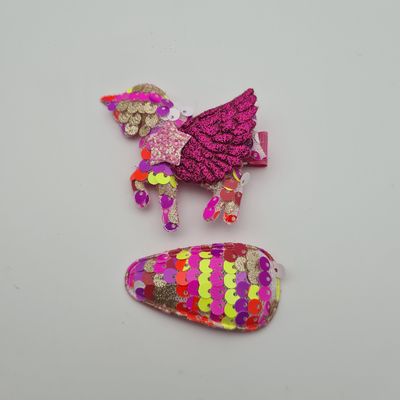 Children hair accessories unicorn
