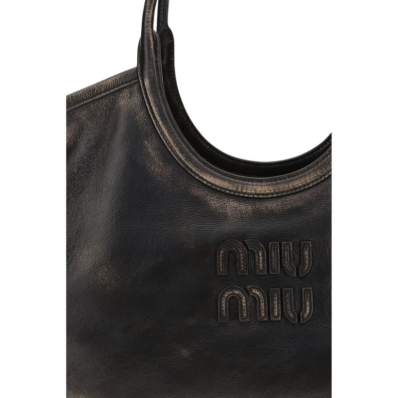 Brown calf leather bos taurus shoulder bag-null