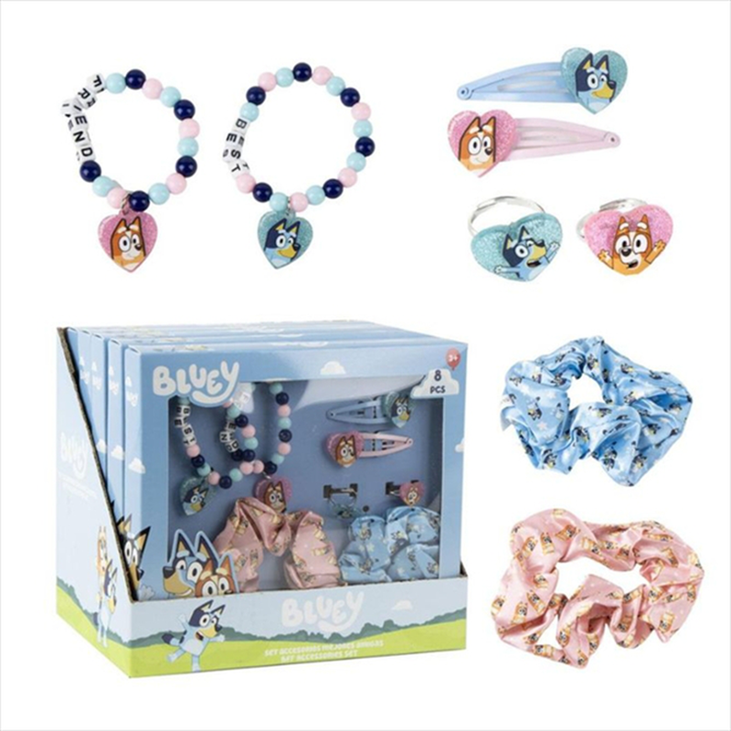 Bluey beauty set accessories 8 pieces set 2500003303-null