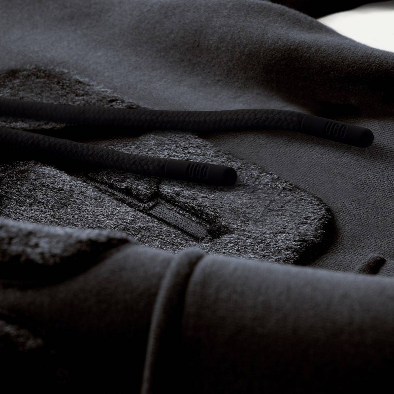 Rey fuzzy logo hoodie-null