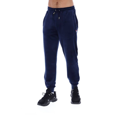 Fila lir velour mens track pant, Peacoat, medium
