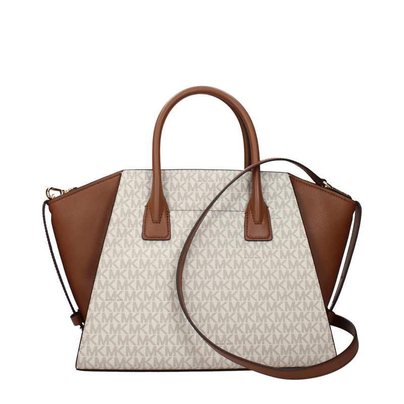 Beige fabric handbag-null