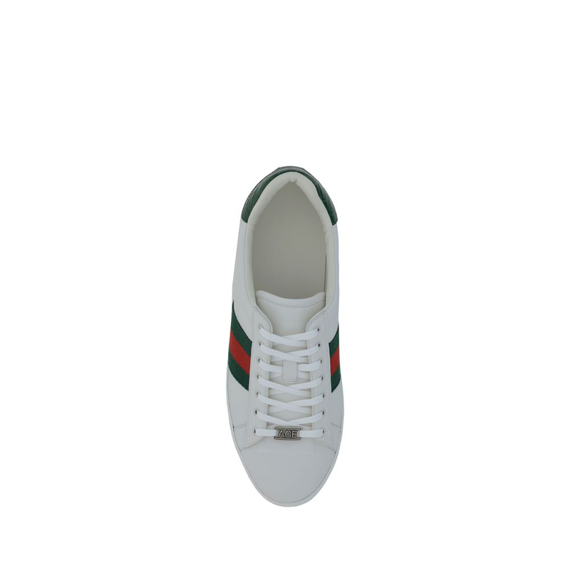 White calf leather bos taurus low top sneakers-null