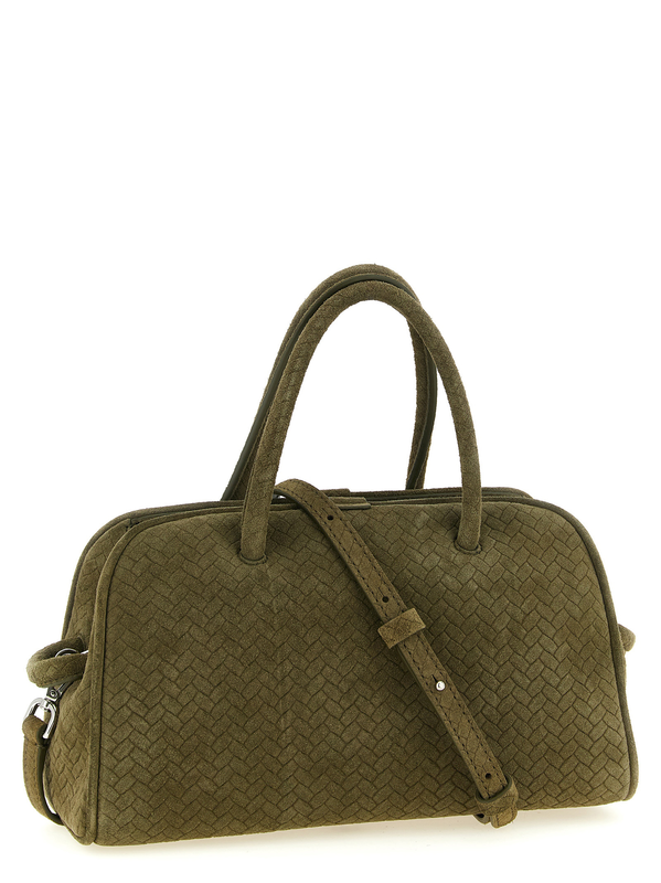 Bicolor calfskin handbag-null