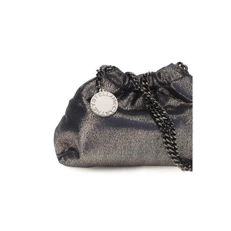 Blue polyester shoulder bag-null
