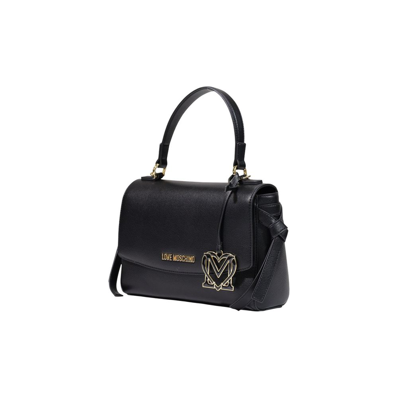 Black polyethylene handbag-null