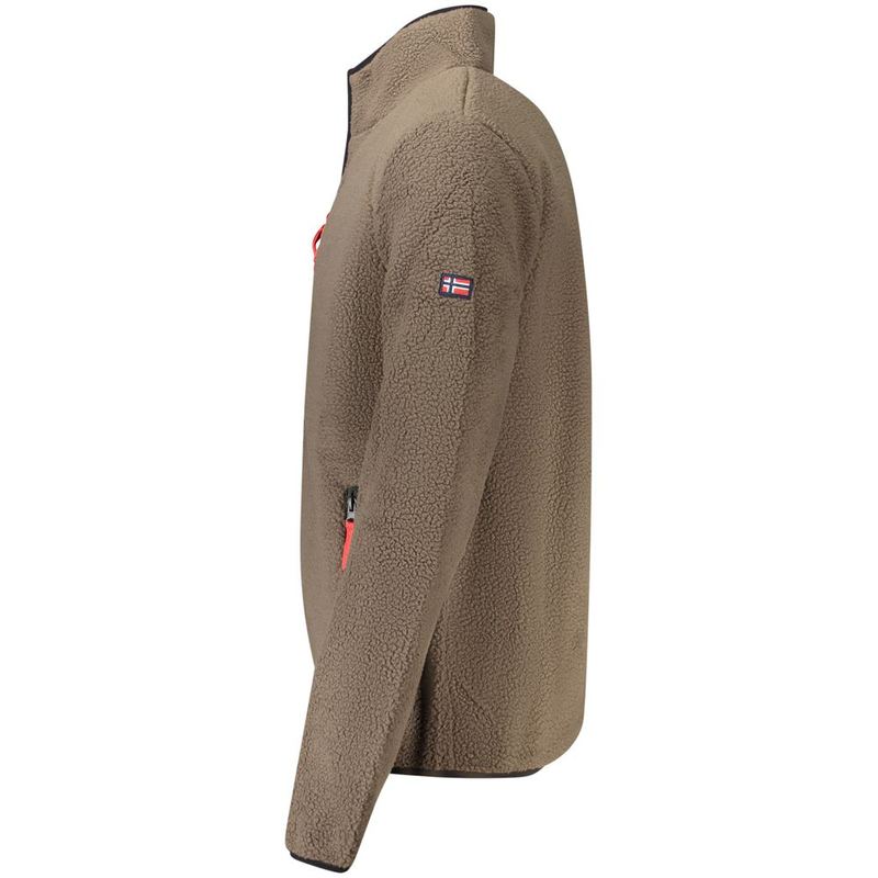 Marrone polyester men sweatshirt-null