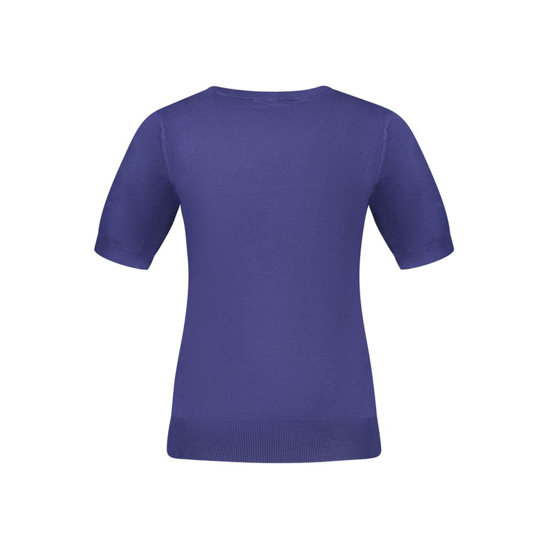 Blu viscosa woman sweater-null