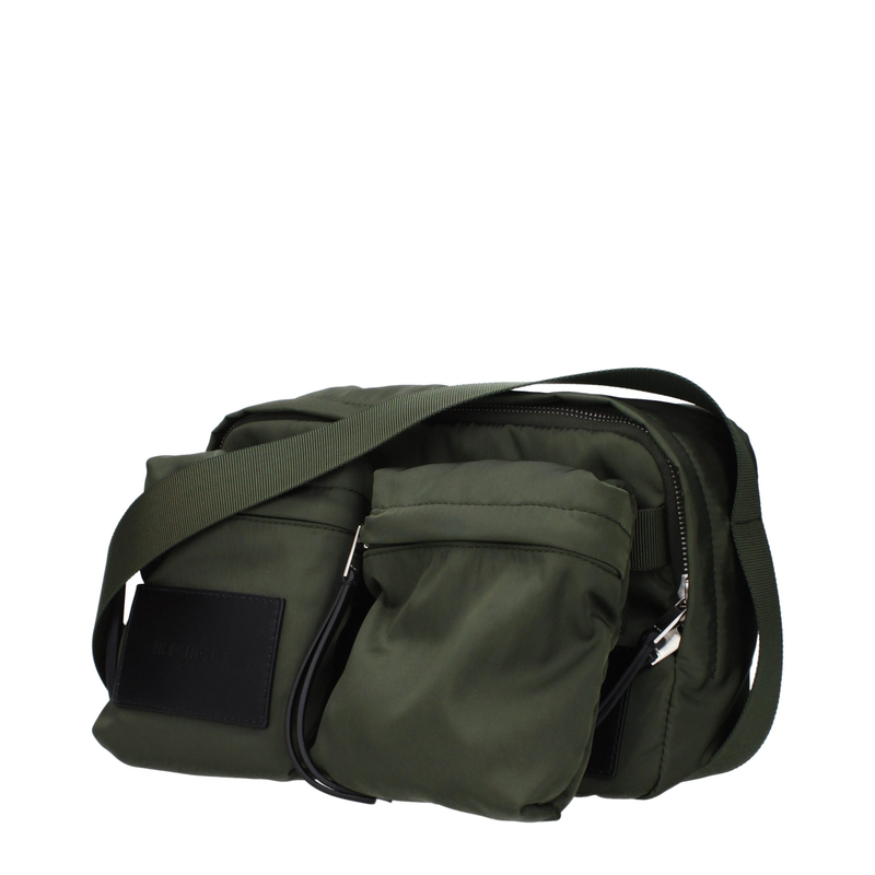 Green nylon crossbody bag-null