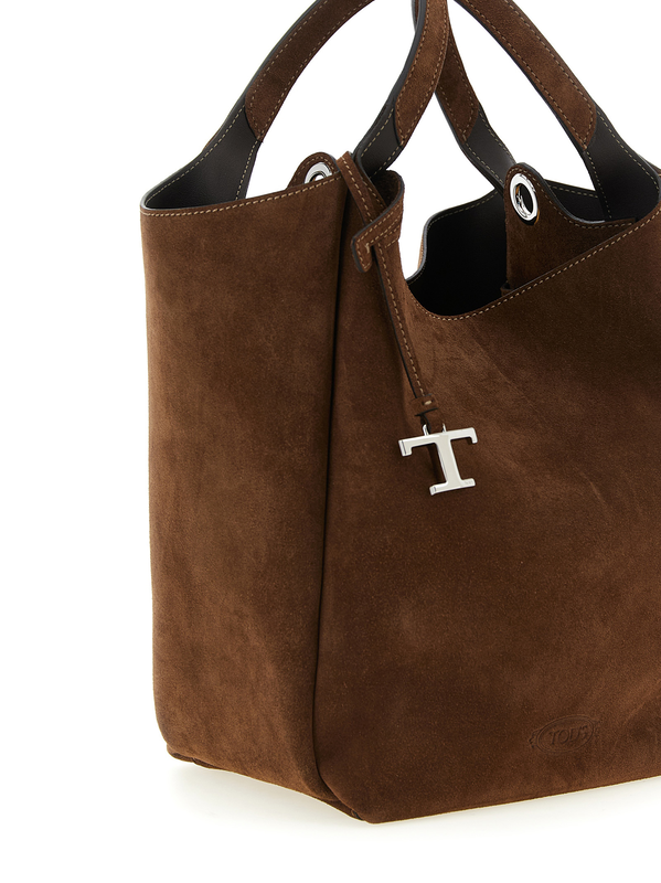 Brown calfskin handbag-null