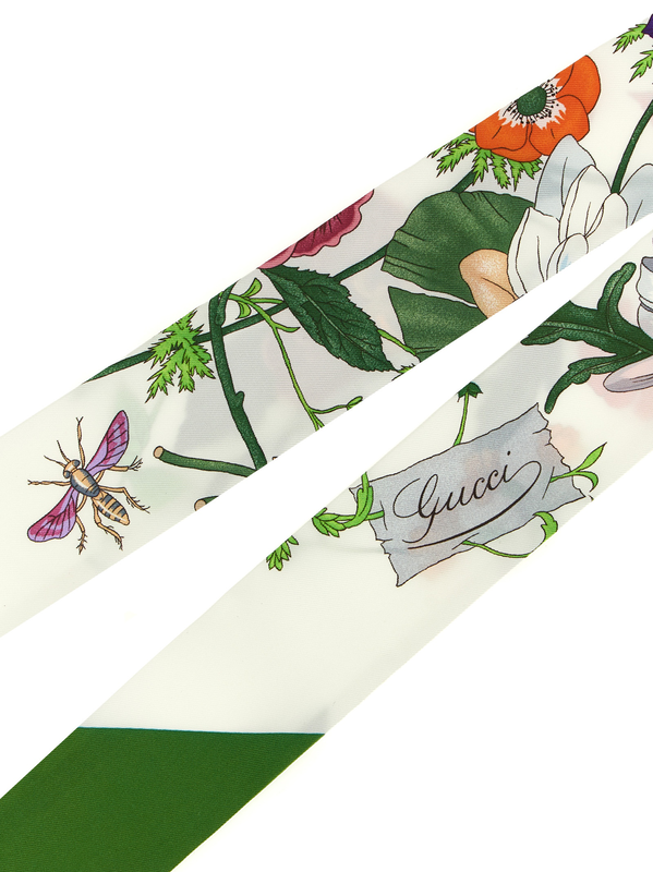 Bicolor silk foulard-null