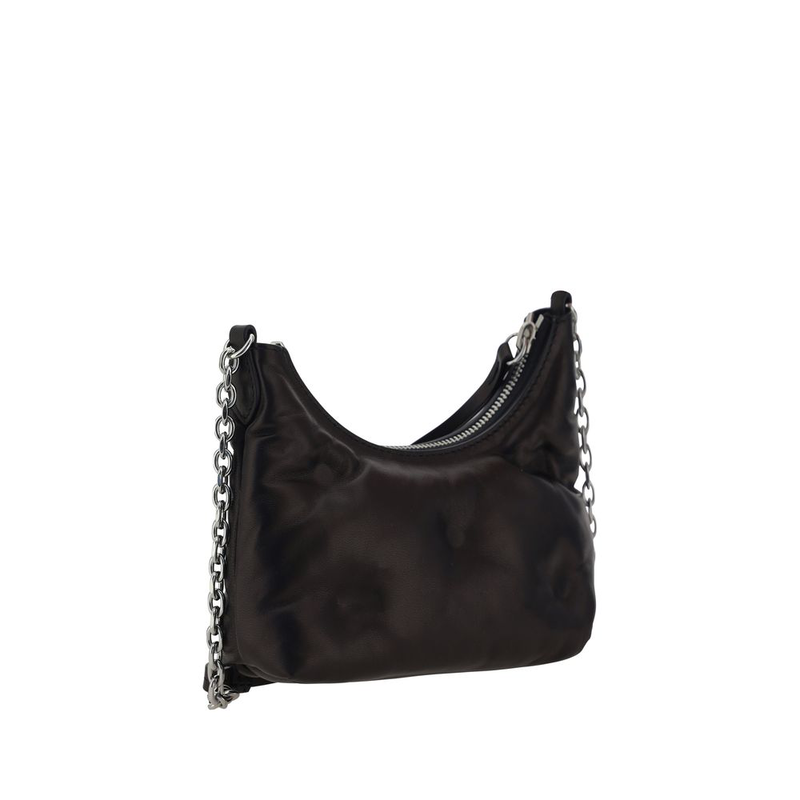 Black calf leather bos taurus shoulder bag-null