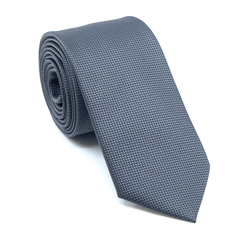 Micro-patterned tie with handkerchief image number null