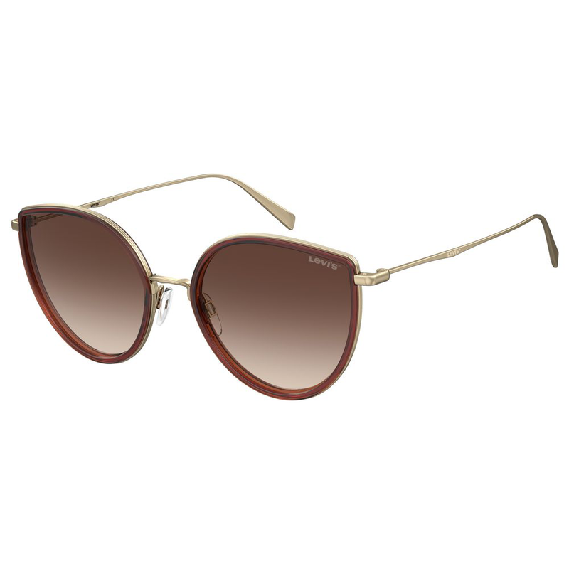Brown metal sunglasses-null