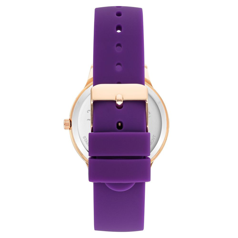 Purple synthetic dress watch-null