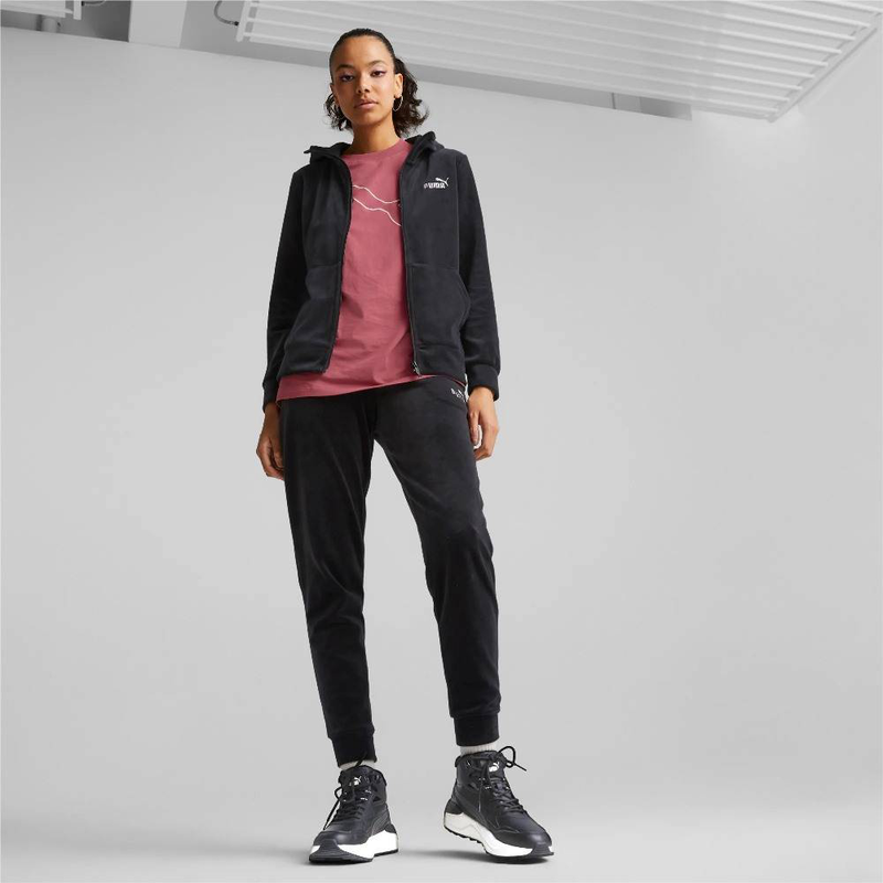 Product image: Puma ssentials+ velour full-zip hoodie-null