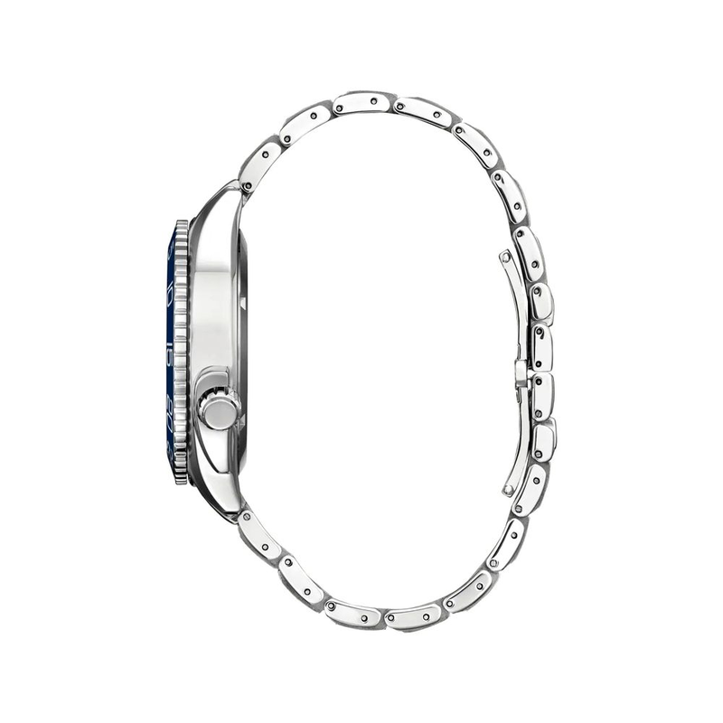 Gray stainless steel sport watch-null