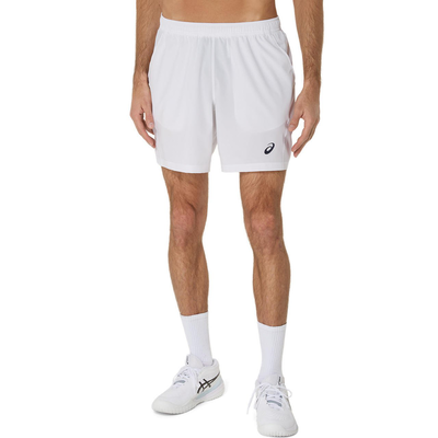 Asics men's men court 7in short, White, medium