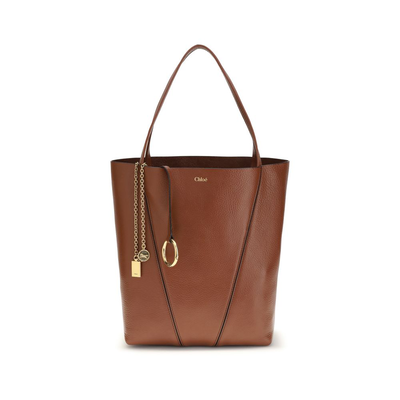 Brown calf leather bos taurus shoulder bag, Brown, medium