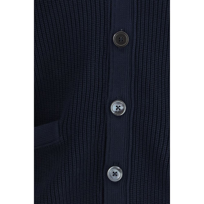 Blue cotton cardigan-null