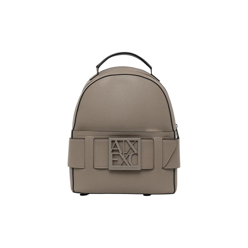 Beige polyethylene backpack-null