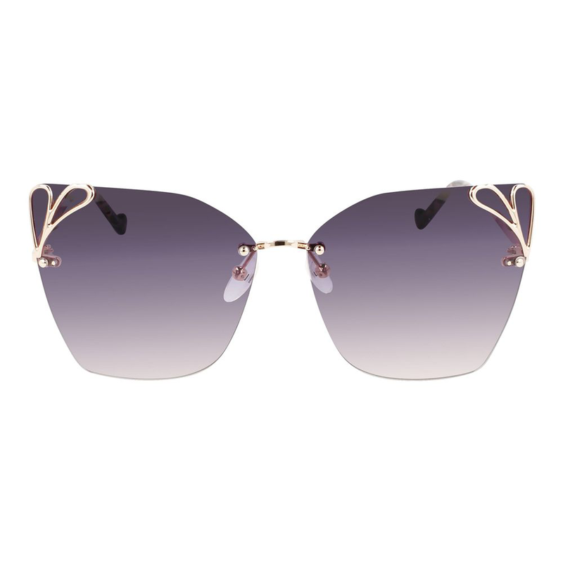 Gold metal sunglasses-null