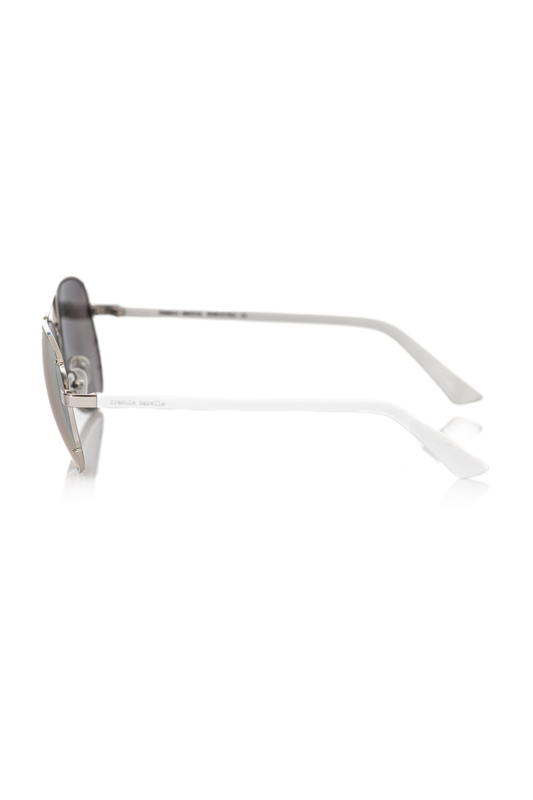 Silver metallic fiber men's sunglass-null