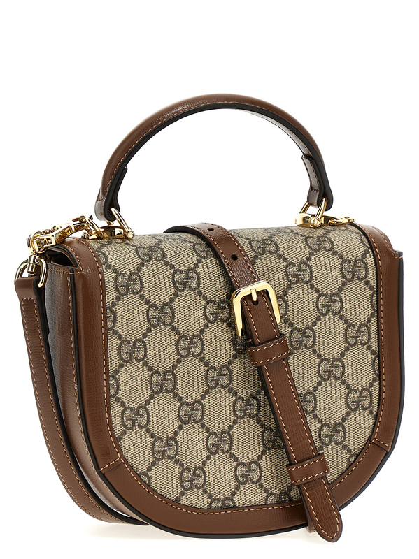 Brown polyethylene handbag-null
