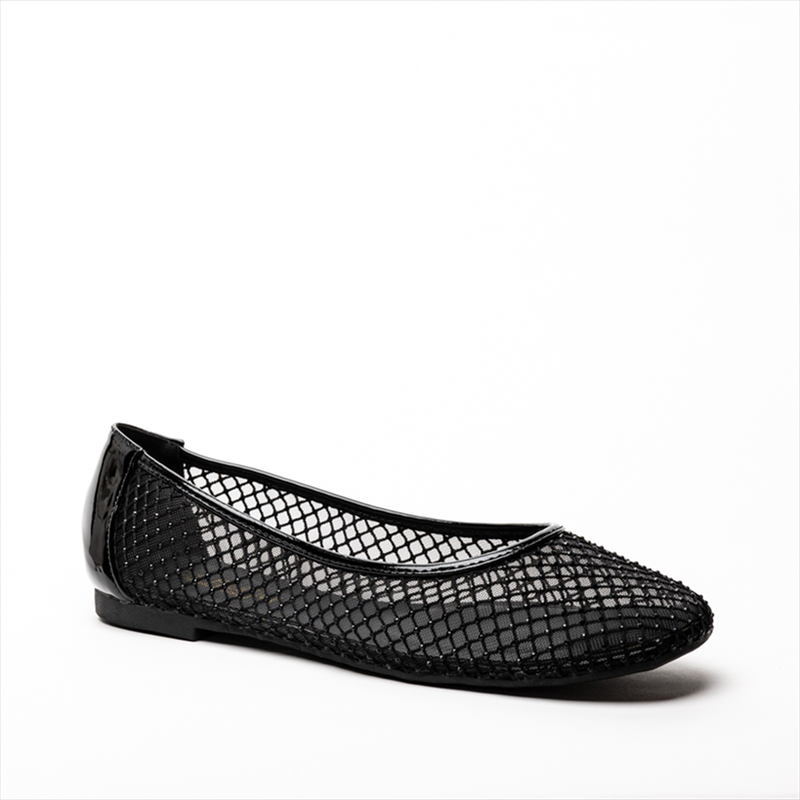 Miss belgini mesh flats with rhinestones-null
