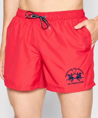 La martina swim pants tmm001, Red, medium