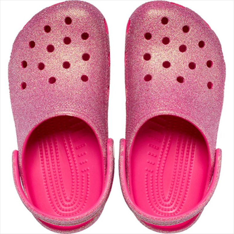 Product image: Crocs kids’ classic iridescent glitter clog 210986-null