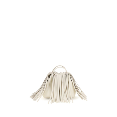 Beige lamb ovis aries aries shoulder bag, Beige, medium