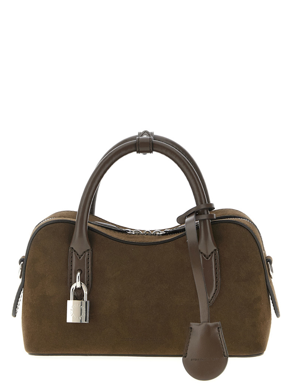 Brown hemp handbag-null
