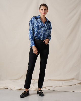 Trouser jean classic, Black, medium