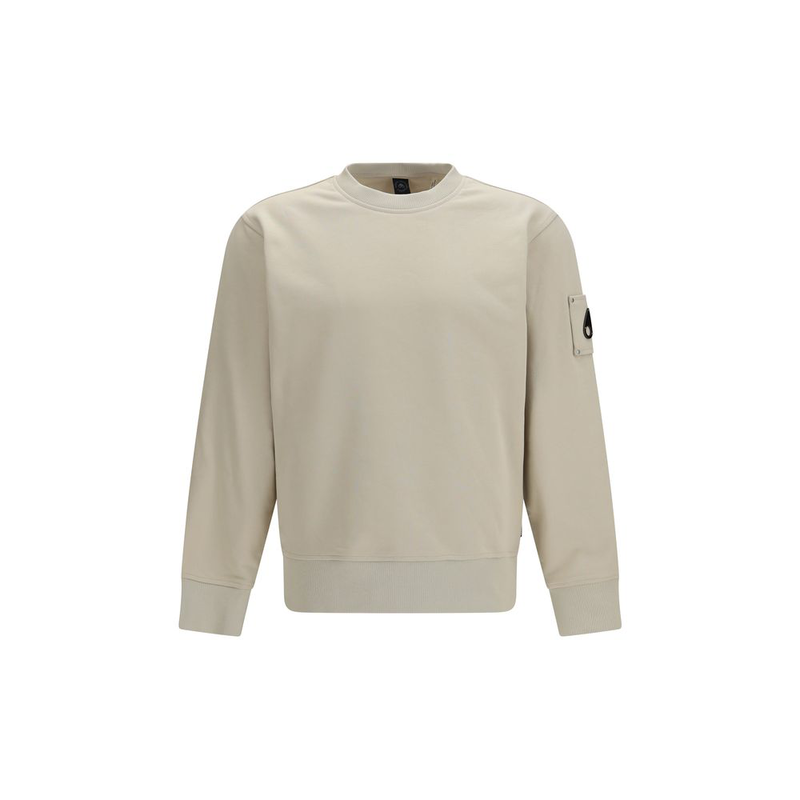 Beige cotton sweatshirt-null