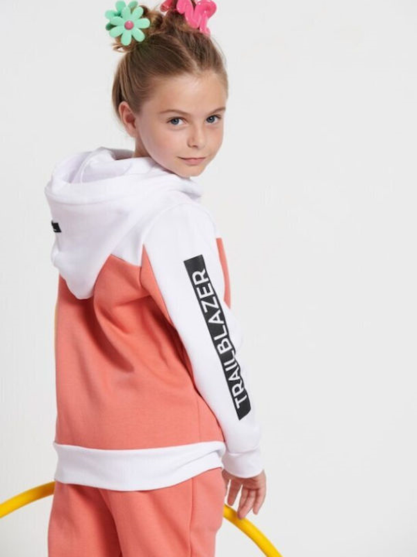 Body talk kids hooded zip sweater for girls `trailblazer` 00375-null