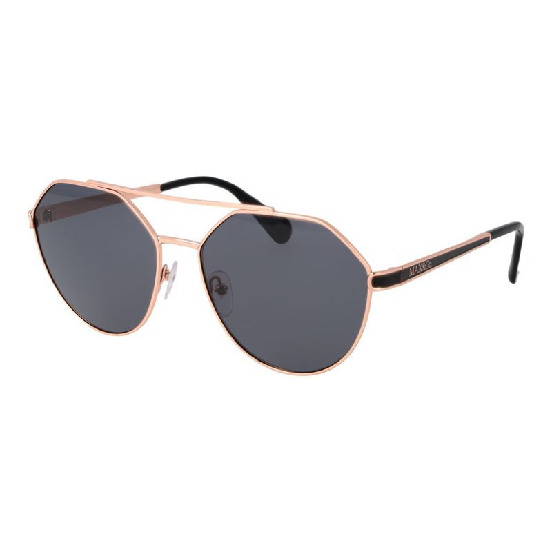 Rose gold metal sunglasses-null