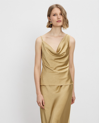 Blouse drape satin