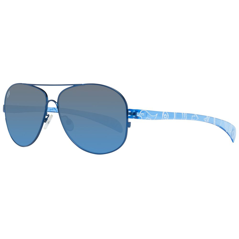 Blue metal sunglasses-null