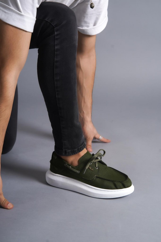 Suede eco leather boat shoes image number null