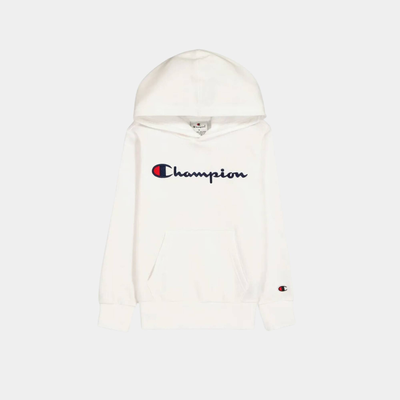 Boys legacy logo hoodie, White, medium